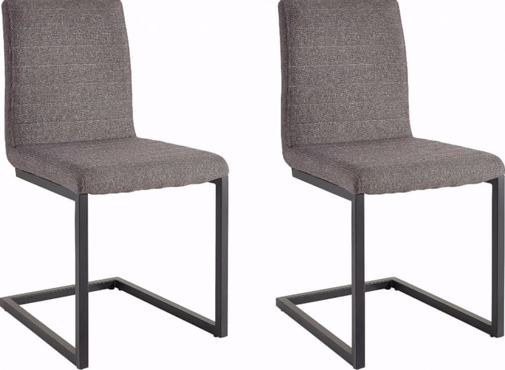 Danish Style Jedálenská stolička Staf (Súprava 2 ks), sivá